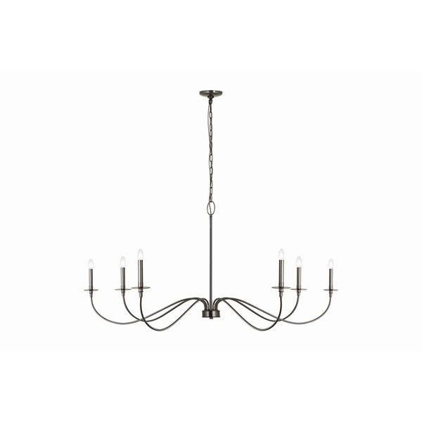 Z-Lite Arrington 6 Light Chandelier, Plated Bronze 2301-63BP